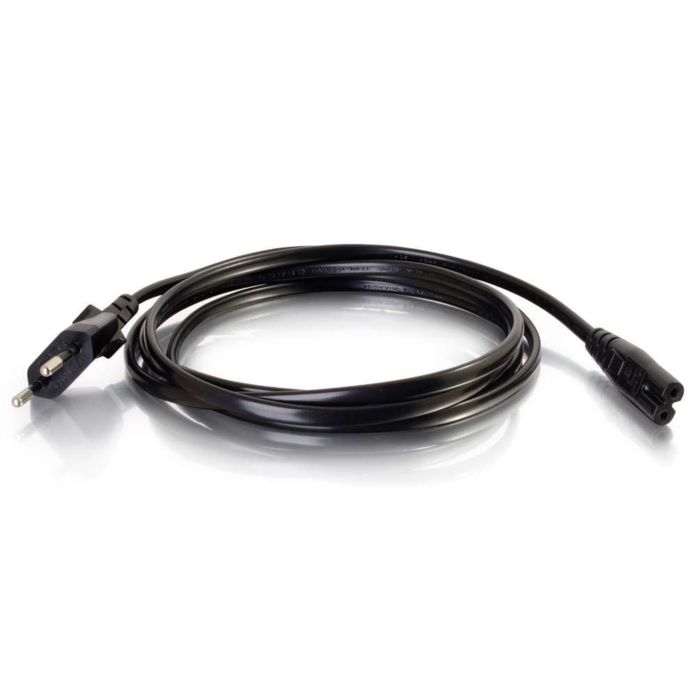 C2G 80618 power cable Black 3 m CEE7/7 C7 coupler