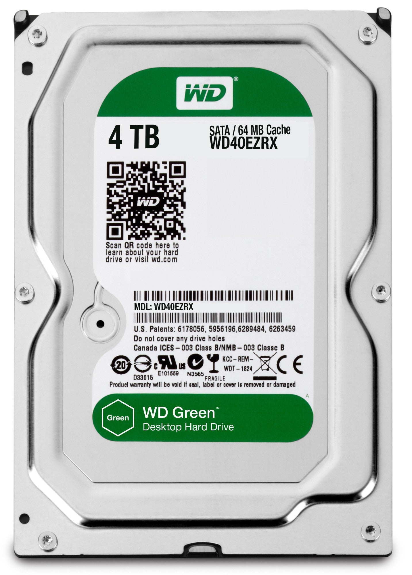 Western Digital Green 4TB internal hard drive Variable 64 MB 3.5" Serial ATA III