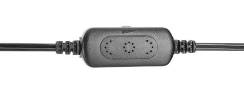 Manhattan 2600 Series Speaker System, Two Speakers, Black/Orange, USB for Stereo Audio and Power, Output: 2x 3W, Decent Sound, Integrated rotary volume control, USB-C/USB-A Adapter, Cable 1.4m, Three Year Warranty