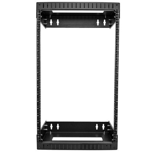 StarTech.com 18U 19" Wall Mount Network Rack - Adjustable Depth 12-20" 2 Post Open Frame Server Room Rack for AV/Data/ IT Communication/Computer Equipment/Switch w/Cage Nuts & Screws