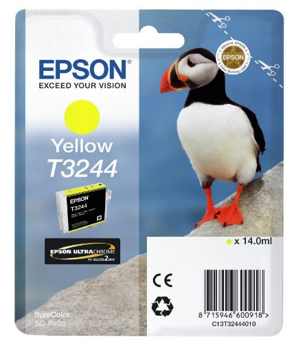 Epson C13T32444010/T3244 Ink cartridge yellow, 980 pages 14ml for Epson SC-P 400