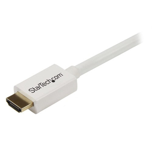 StarTech.com 23ft (7m) CL3 Rated HDMI Cable w/ Ethernet - In Wall Rated Ultra HD HDMI Cable - 4K 30Hz UHD High Speed HDMI Cable - 10.2 Gbps - HDMI 1.4 Video/Display Cable - 30AWG, White