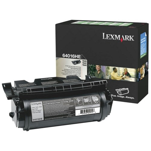 Lexmark 64016HE Toner cartridge black return program, 21K pages ISO/IEC 19752 for Lexmark T 640