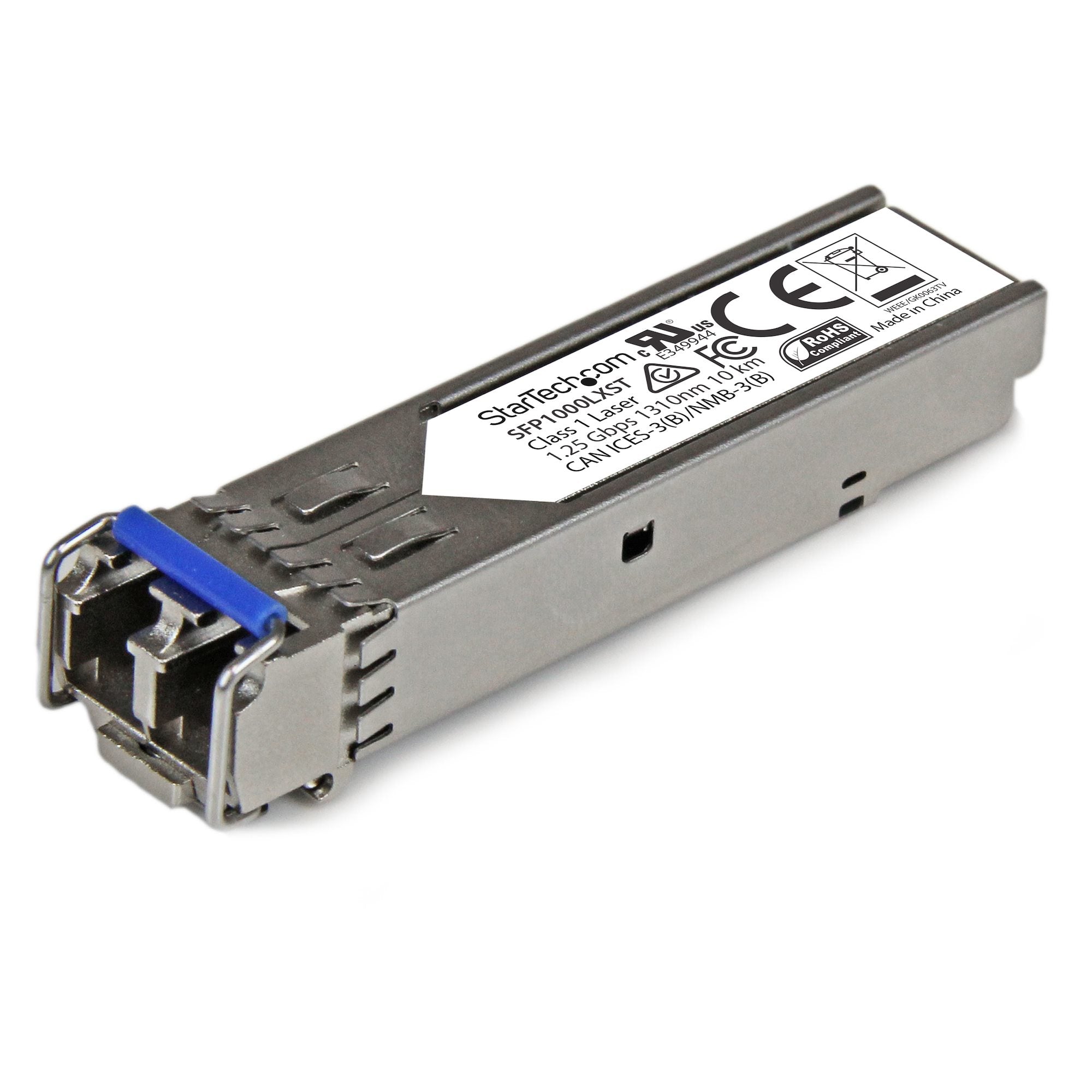 StarTech.com MSA Compliant SFP Transceiver Module - 1000BASE-LX~MSA Uncoded SFP Module - 1000BASE-LX - 1GbE Single Mode Fiber (SMF) Optic Transceiver - 1GE Gigabit Ethernet SFP - LC 10km - 1310nm - DDM