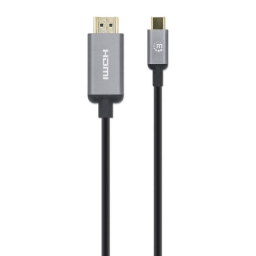Manhattan USB-C to HDMI Cable, 4K@60Hz, 2m, Black, Male to Male, Three Year Warranty, Equivalent to CDP2HD2MBNL