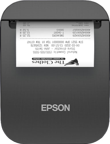 Epson TM-P80II (121): Mobile Receipt, Autocutter, Bluetooth, USB-C, Black, EMEA