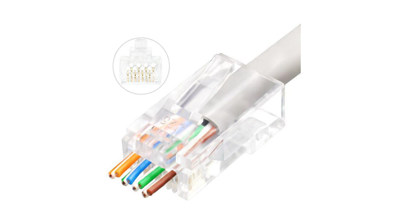 Microconnect KON505-50EZ wire connector RJ-45 Transparent