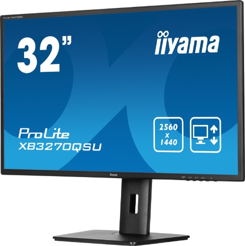 iiyama ProLite A height adjustable 32” IPS Panel Technology monitor featuring QHD resolution