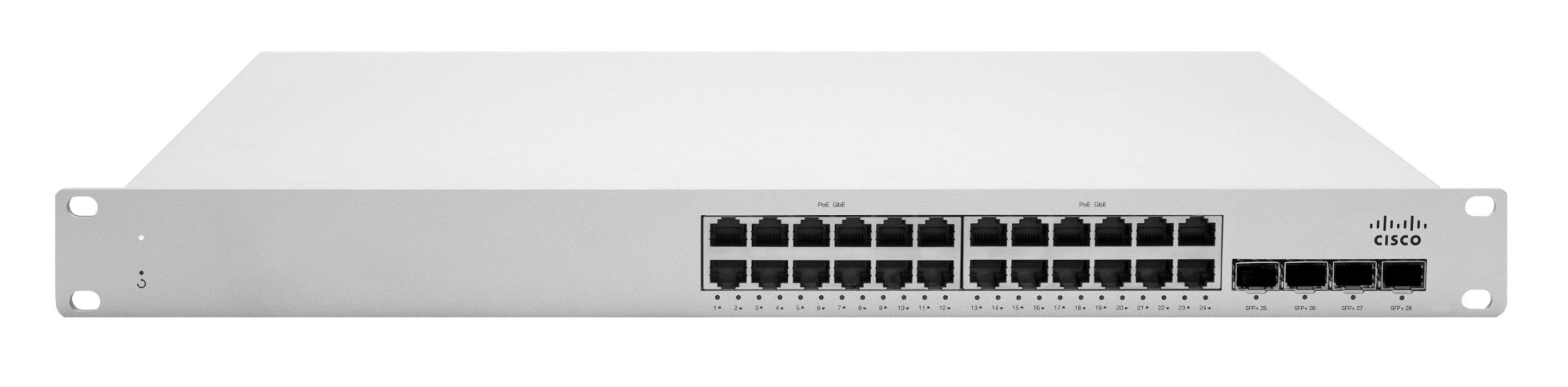 Cisco Meraki MS225-24P L2 Stck Cld-Mngd 24x GigE 370W PoE Switch