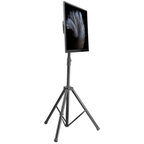 Manhattan Tripod Floor Mount for TV & Monitors, Stand Assembly, For screens: 37" to 65", VESA compatability: all between 200x200 to 600x400mm - check the dimensions of the four mounting holes on back of screen to ensure it fits, Max 35kg, Black, LFD, Brac