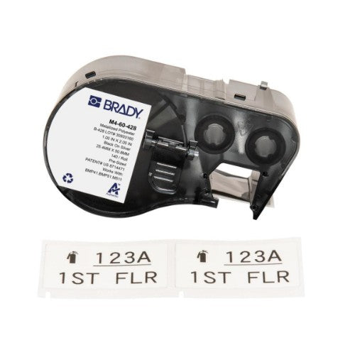 Brady M4-60-428 printer label Black, White Self-adhesive printer label