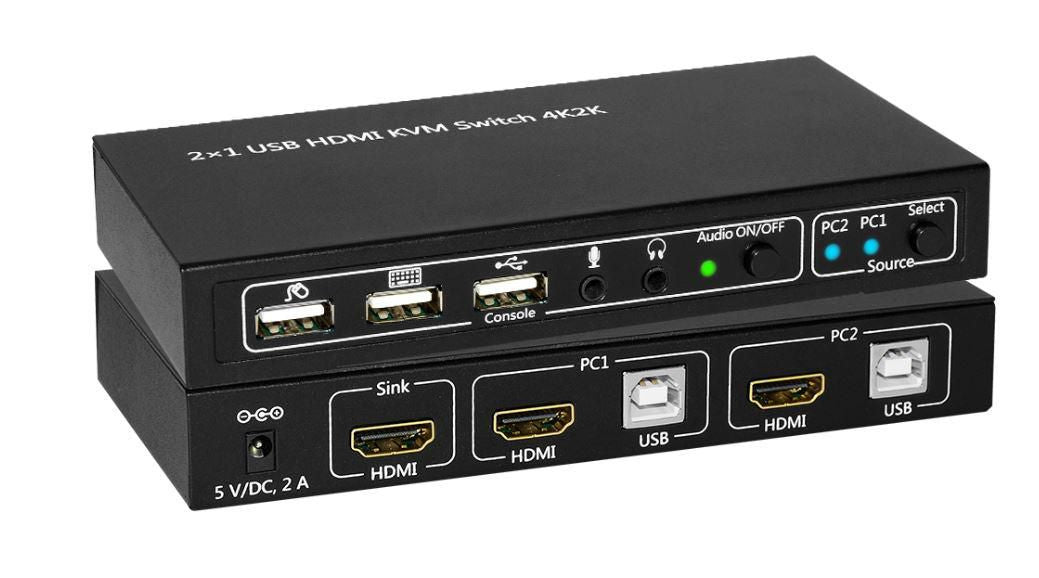 Microconnect MC-HDMI-USBKVM-UK KVM switch Black