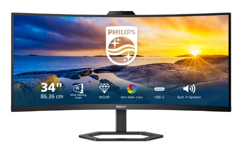 Philips 5000 series 34E1C5600HE/00 LED display 86.4 cm (34") 3440 x 1440 pixels 4K Ultra HD Black
