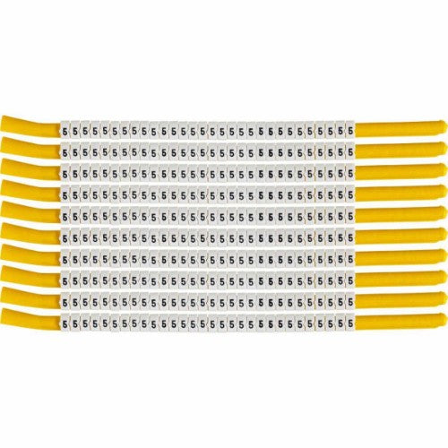 Brady SCN-18-5 cable marker Black, White Nylon 300 pc(s)