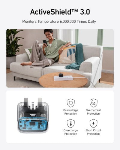 Anker Nano Headphones, Smartphone, Smartwatch, Tablet White AC Fast charging Indoor