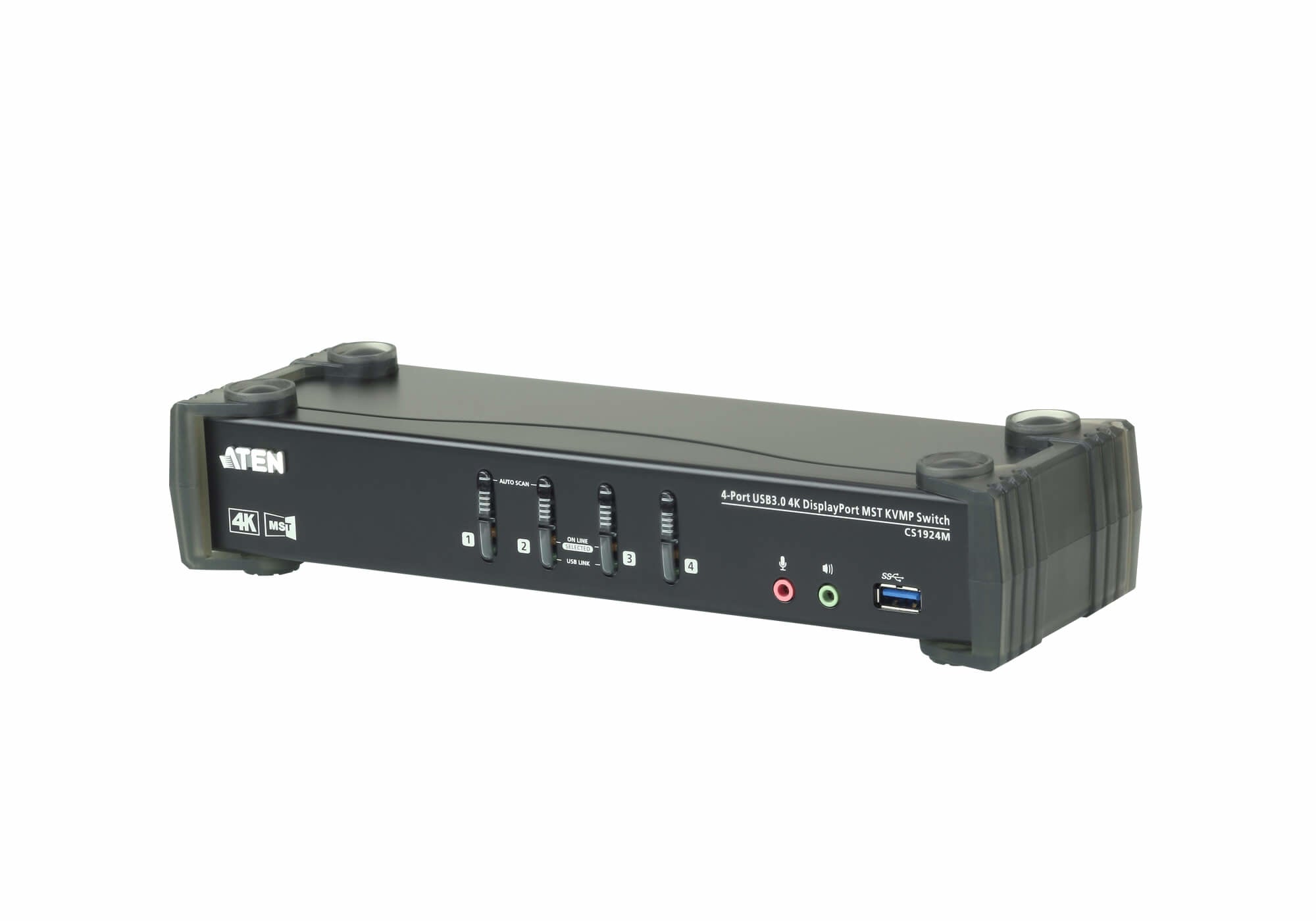 ATEN CS1924M-AT-E KVM switch Black