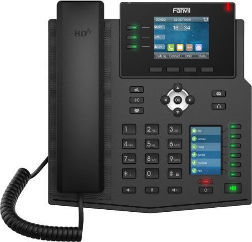 Fanvil X4U V2 IP phone Black 12 lines LCD Wi-Fi