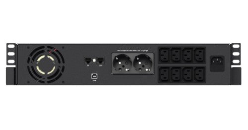 Infosec X4 2000 RM Plus uninterruptible power supply (UPS) Line-Interactive 2 kVA 1200 W 10 AC outlet(s)