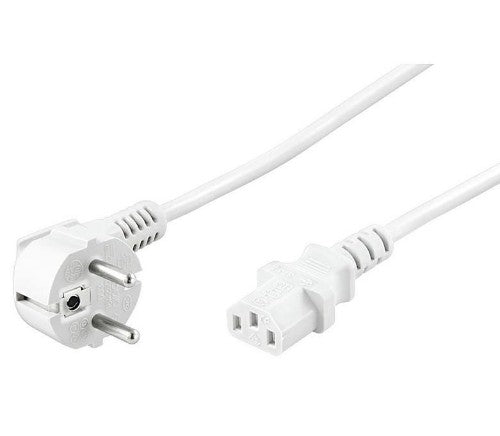 Microconnect PE010450W power cable White 5 m Power plug type E+F C13 coupler