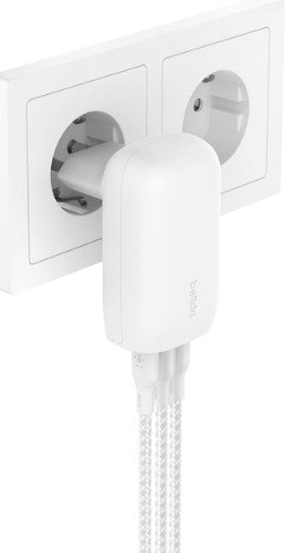Belkin WCC002VFWH mobile device charger Laptop, Smartphone, Tablet White AC Fast charging Indoor