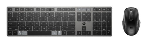 HP 720 MULTI RCHRGBL WLS KB MS keyboard Mouse included Home USB + Bluetooth Black