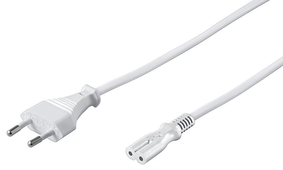 Microconnect PE030720W power cable White 2 m Power plug type C C7 coupler