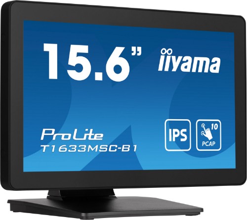iiyama ProLite 15.6" PCAP 10 points multi-touch monitor with edge-to-edge glass and IPS panel technology