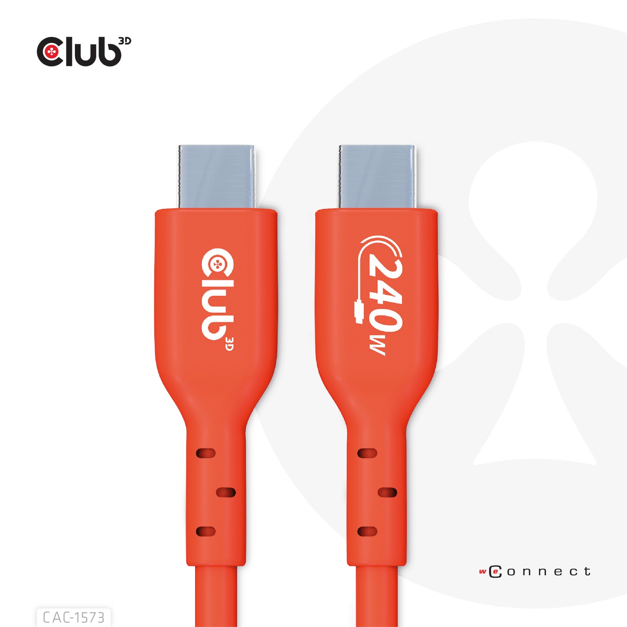 CLUB3D USB2 Type-C Bi-Directional Cable, Data 480Mb,PD 240W(48V/5A) EPR M/M 2m