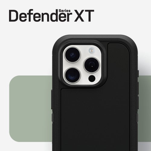 OtterBox Defender Series XT for iPhone 15 Pro, Black