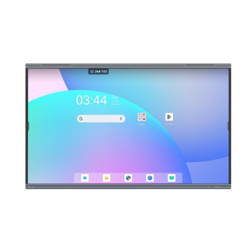 V7 IFP7503-VPROM Interactive Display - 75 Inch 4K Android 13 EDLA Certified, 16GB RAM 256GB ROM, 2 x 8W + 2 x 18W Speakers, includes Device management, Wi-Fi, Bluetooth Wall Mount, Google Play Store
