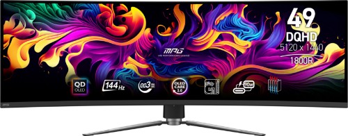 MSI MPG 491CQP QD-OLED computer monitor 124.5 cm (49") 5120 x 1440 pixels DQHD Black