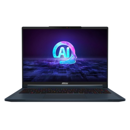 MSI Stealth 16 AI Studio A1VFG-002UK Intel Core Ultra 7 155H Laptop 40.6 cm (16") Quad HD+ 32 GB DDR5-SDRAM 1 TB SSD NVIDIA GeForce RTX 4060 Wi-Fi 7 (802.11be) Windows 11 Home Blue