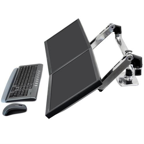 Ergotron LX Series 45-245-026 monitor mount / stand 68.6 cm (27") Desk Silver