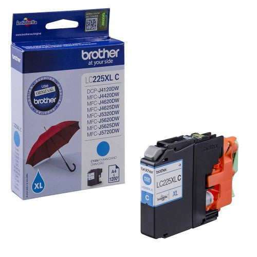 Brother LC-225XLC Ink cartridge cyan, 1.2K pages ISO/IEC 24711 11.8ml for Brother MFC-J 4420/5320