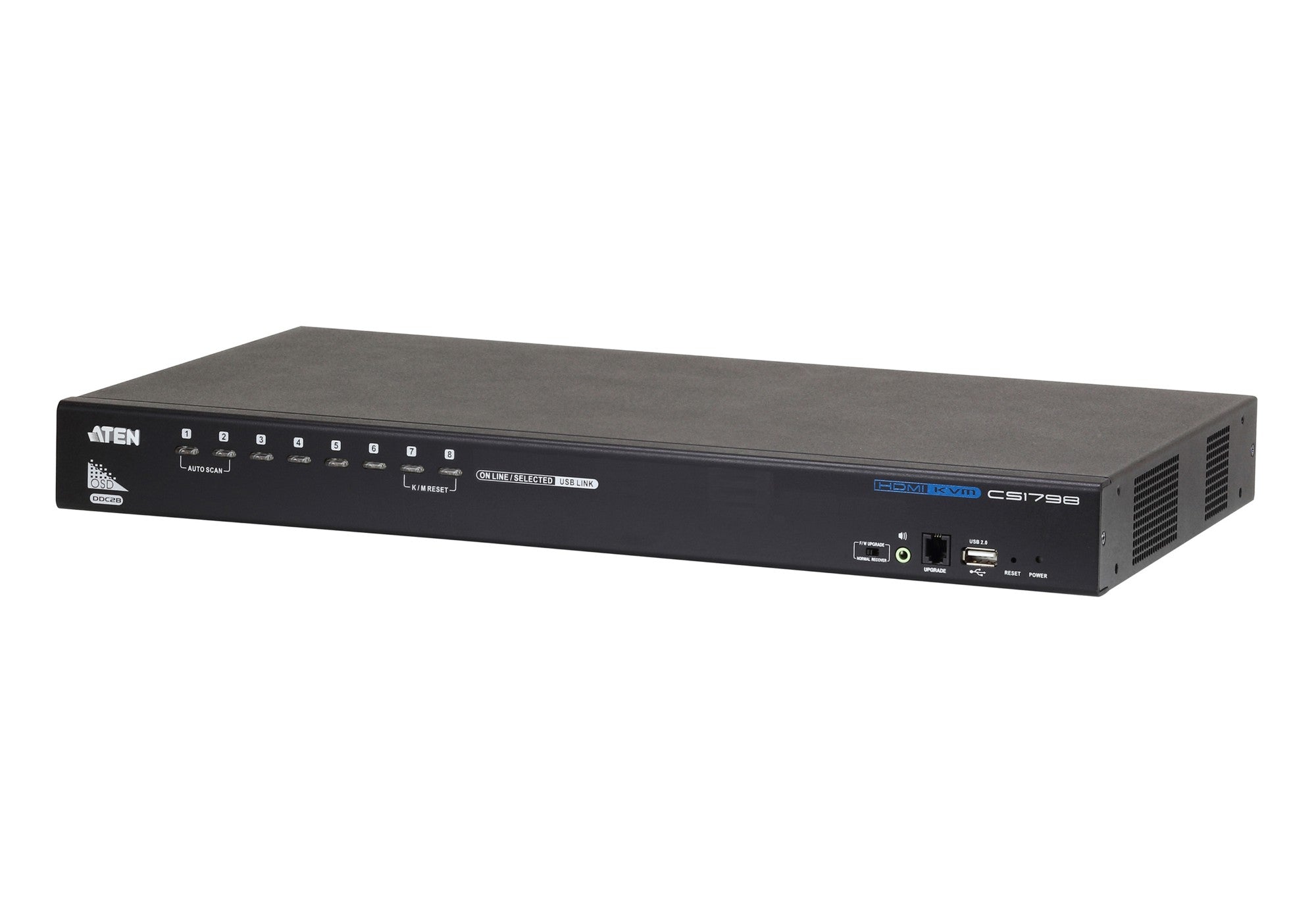 ATEN CS1798 KVM switch Rack mounting Black