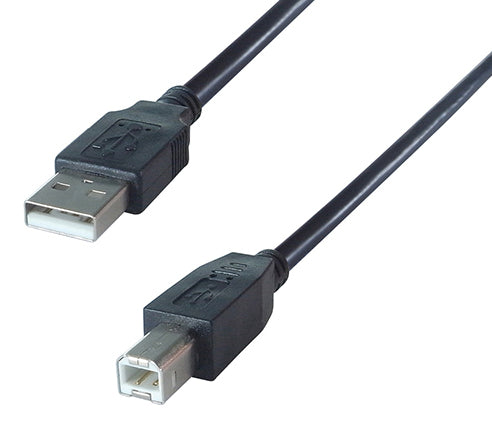 connektgear 2m USB 2 Connector Cable A Male to B Male - High Speed