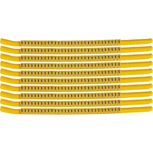 Brady SCNG-18-1 cable marker Black, Yellow Nylon 300 pc(s)