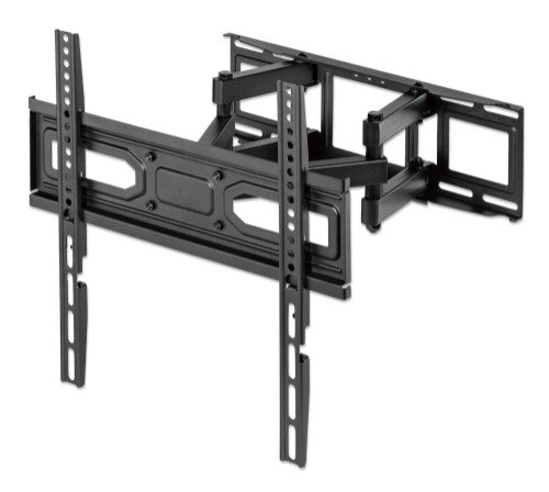 Manhattan Wall Mount for TV & Monitors (Full Motion), For screens 32" to 55", VESA compatability: all between 100x100mm and 400x400mm - check the dimensions of the four mounting holes on back of screen to ensure it fits, Max 40kg, Black, Bracket, Lifetime