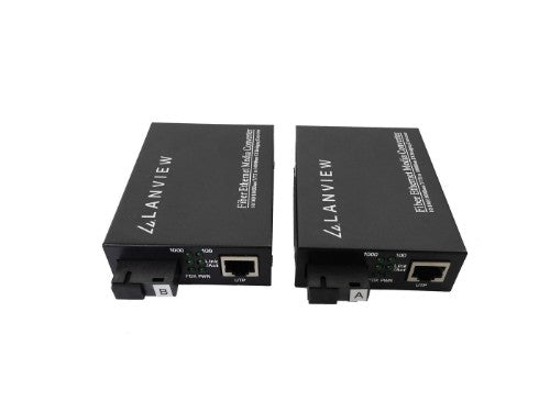 Lanview LVN-MED-SC-1000BASE-X-2 network media converter Single-mode