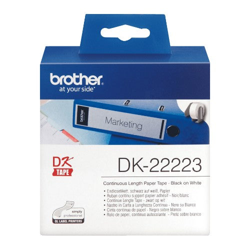 Brother DK-22223 DirectLabel Etikettes white 50mm x 30,48m for Brother P-Touch QL/700/800/QL 12-102mm/QL 12-103.6mm