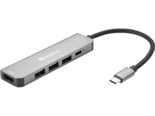 Sandberg USB-C Dock HDMI+3xUSB+PD 100W