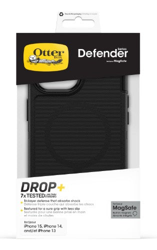 OtterBox Defender Series for MagSafe for Apple iPhone 16e/15/14/13, black