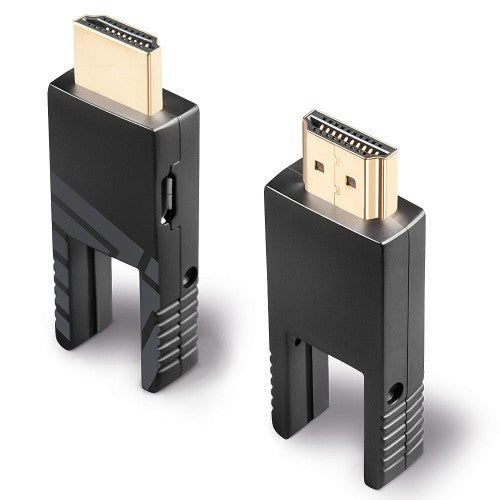 Lindy 20m Fibre Optic Hybrid Micro-HDMI 18G Cable with Detachable HDMI and DVI Connectors