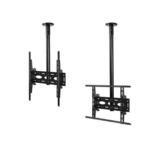 B-Tech Universal Flat Screen Ceiling Mount with Tilt (VESA 400) - 1m Ø50mm Pole