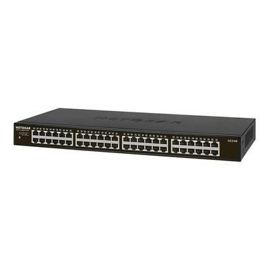 NETGEAR GS348 Unmanaged Gigabit Ethernet (10/100/1000) 1U Black
