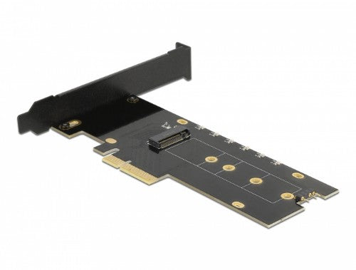 DeLOCK PCI Express x4 Card to 1 x internal NVMe M.2 Key M with heat sink and RGB LED illumination - Low Profile Form Factor