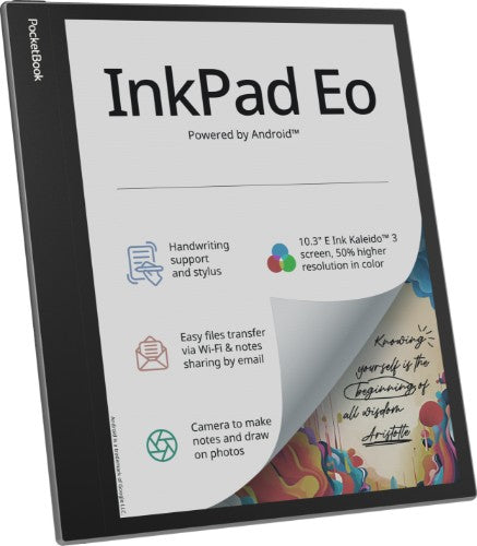 PocketBook InkPad Eo - Mist Grey e-book reader Touchscreen 64 GB Wi-Fi Black, Grey