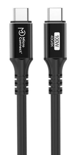 Microconnect USB4CC025 USB cable USB4 Gen 3x2 0.25 m USB C 100 W Black
