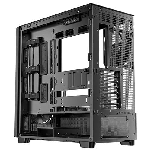 Antec FLUX SE Midi Tower Black, Wood
