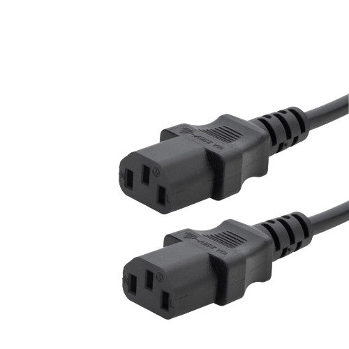 connektgear 2.5m UK Mains Power Splitter Cable - UK Plug to 2 x C13 Sockets